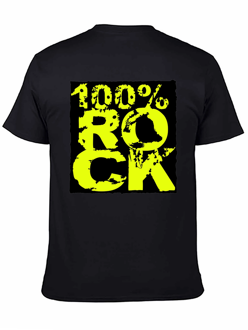 100% Rock Graphic Tee - Black