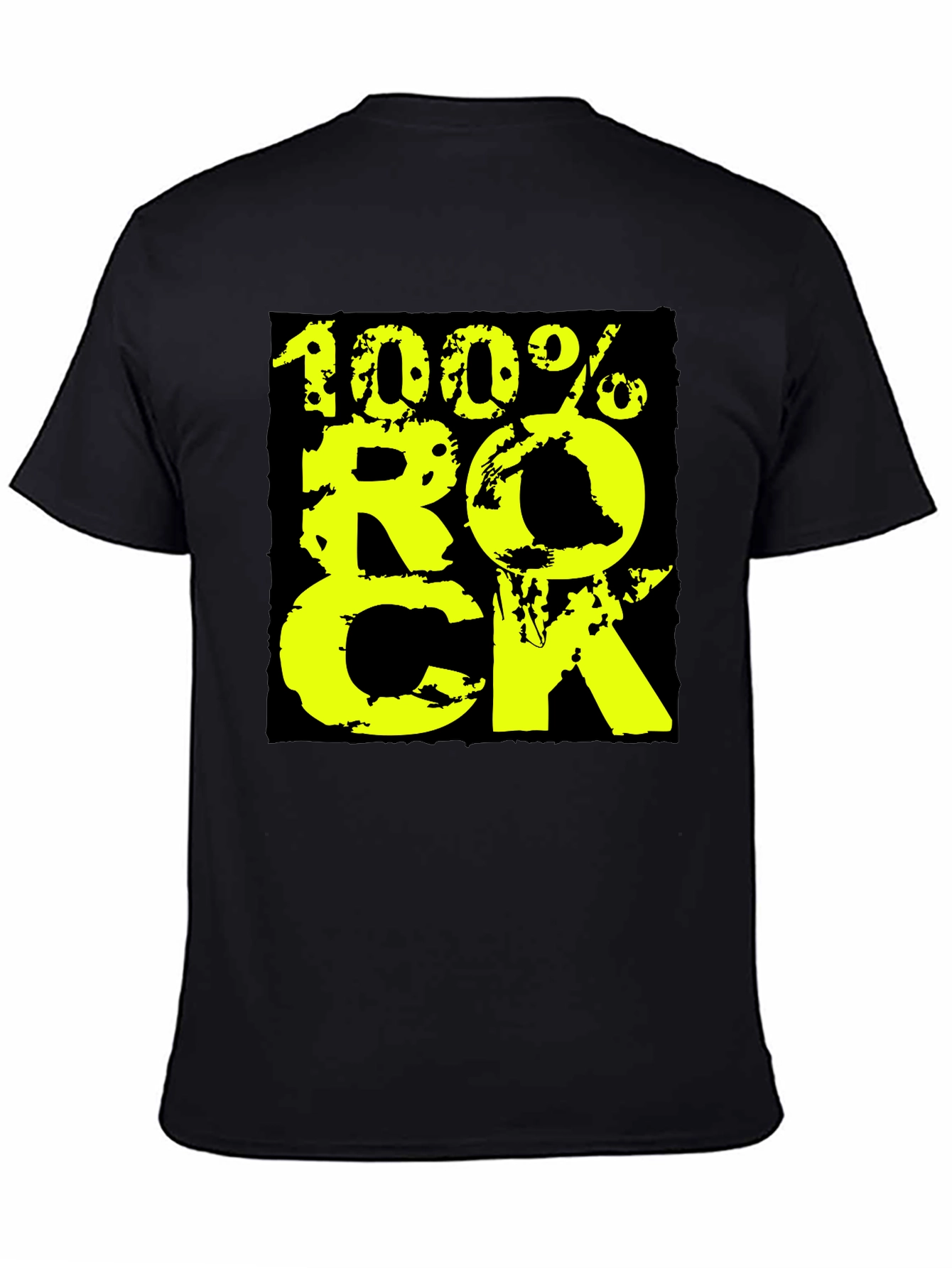100% Rock Graphic Tee - Black