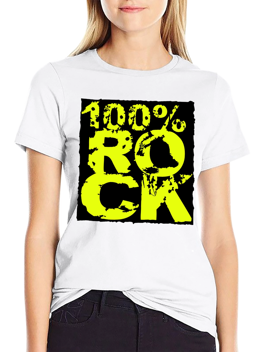 100% Rock Graphic Tee - Black