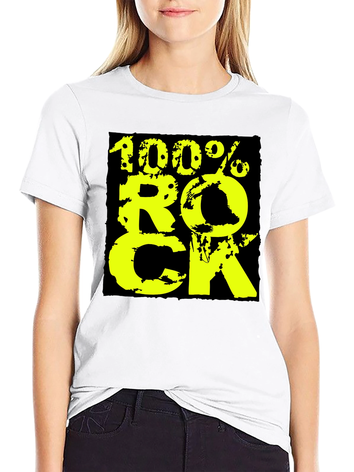 100% Rock Graphic Tee - Black