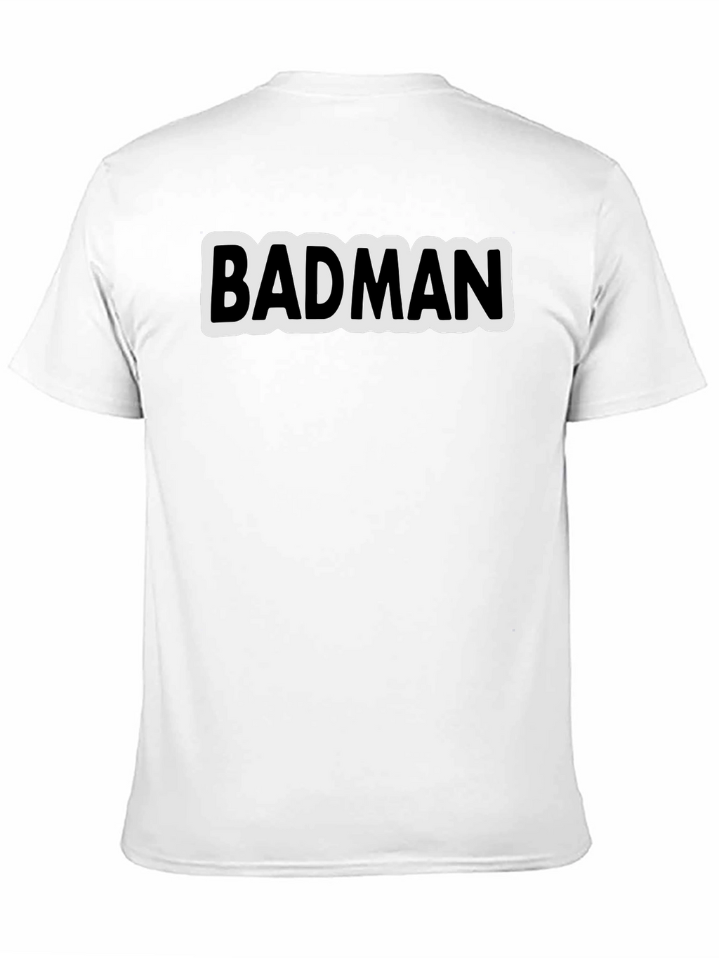 Badman Black Cotton Graphic Tee - Urban Style