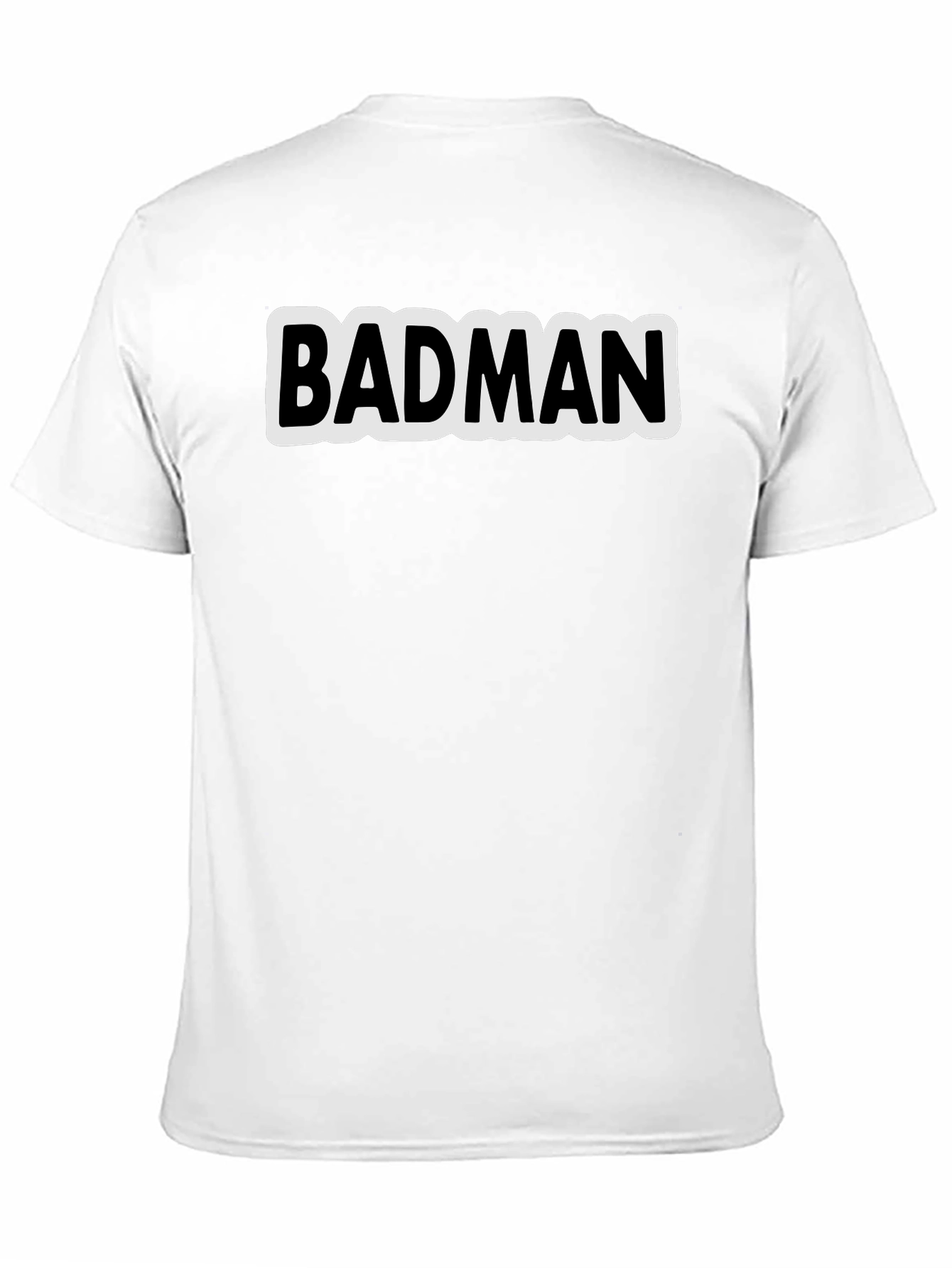 Badman Black Cotton Graphic Tee - Urban Style