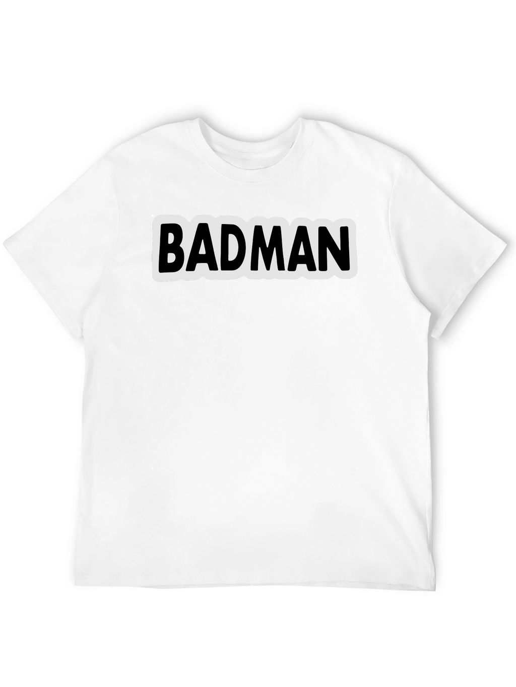 Badman Black Cotton Graphic Tee - Urban Style