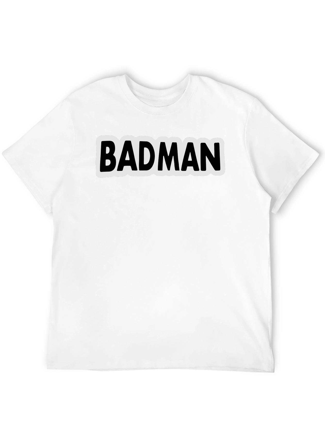 Badman Black Cotton Graphic Tee - Urban Style