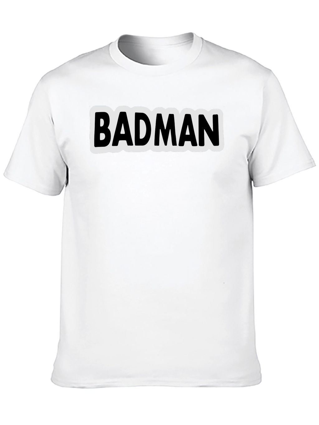 Badman Black Cotton Graphic Tee - Urban Style