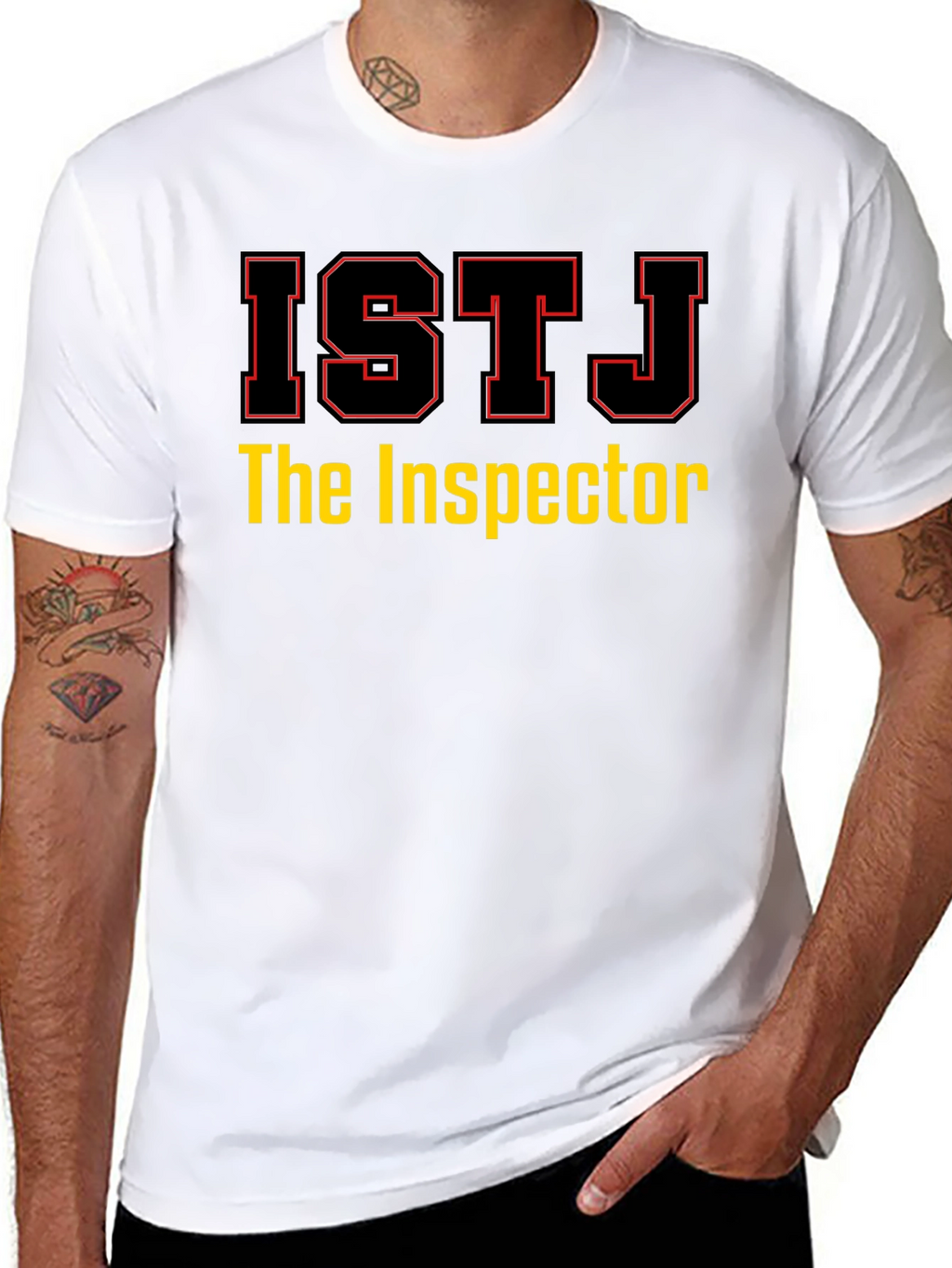 ISTJ The Inspector Black T-Shirt