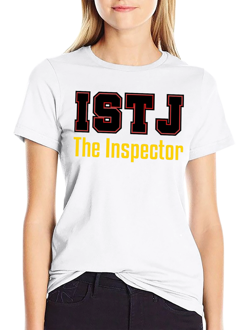 ISTJ The Inspector Black T-Shirt