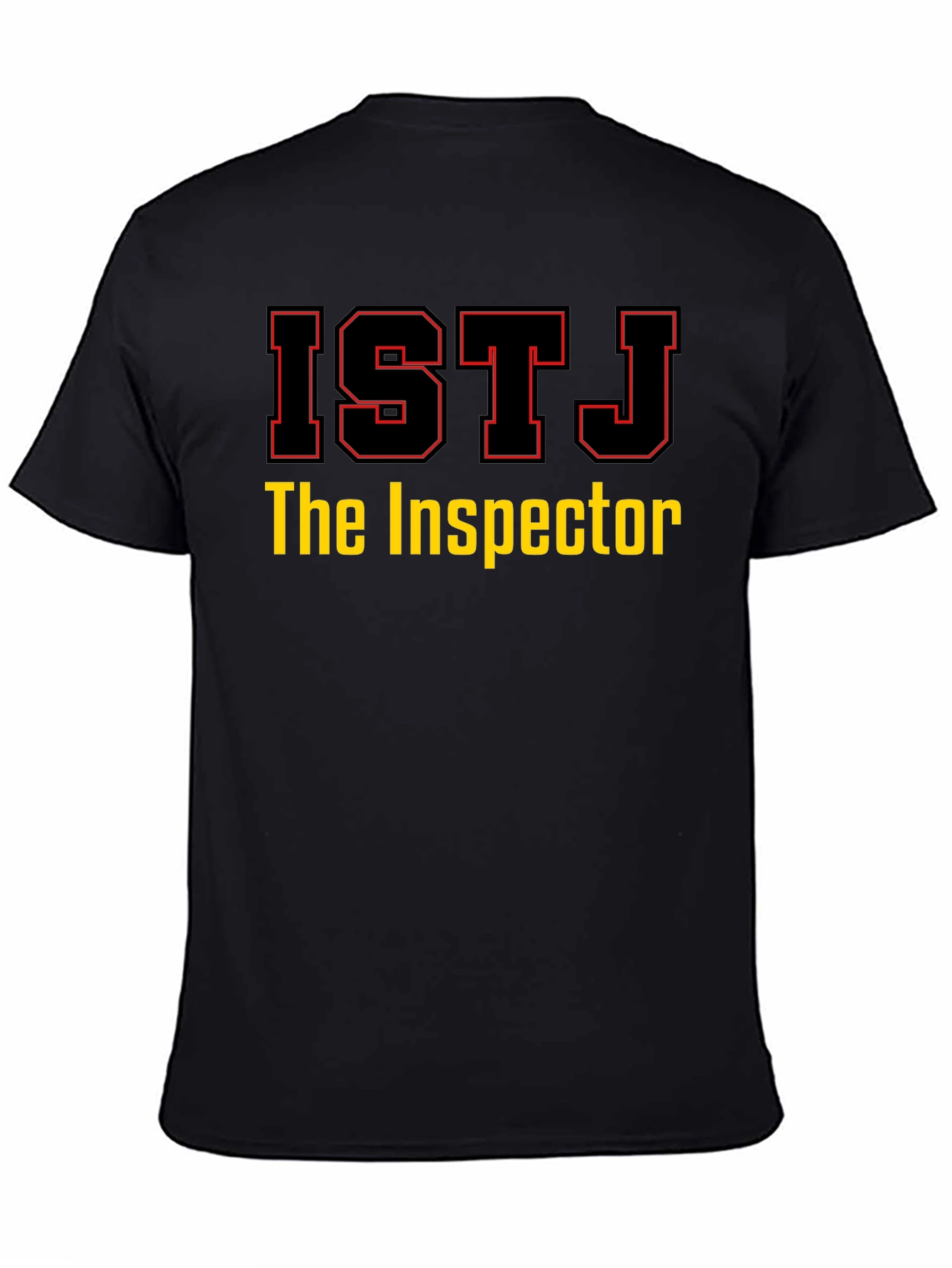 ISTJ The Inspector Black T-Shirt