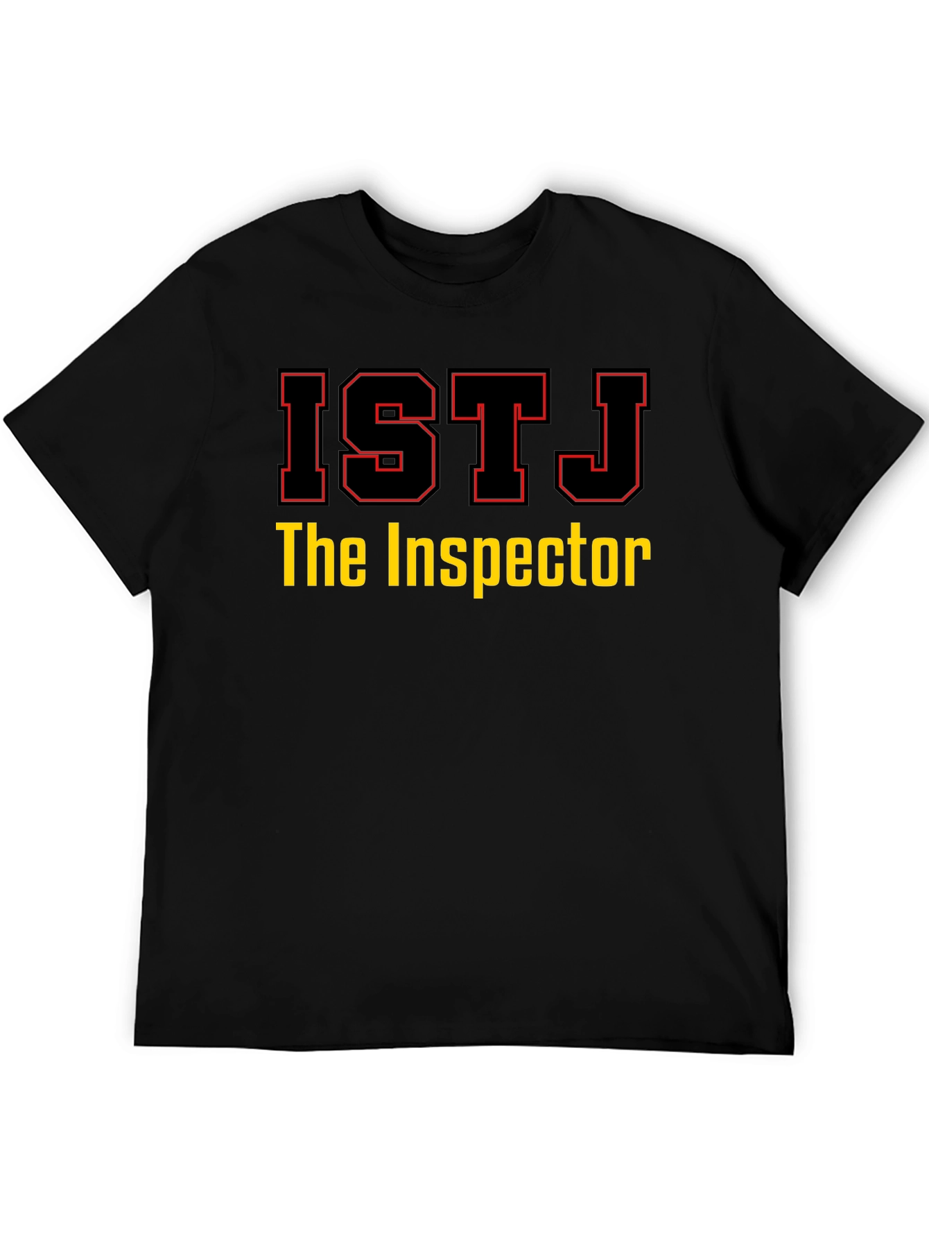 ISTJ The Inspector Black T-Shirt