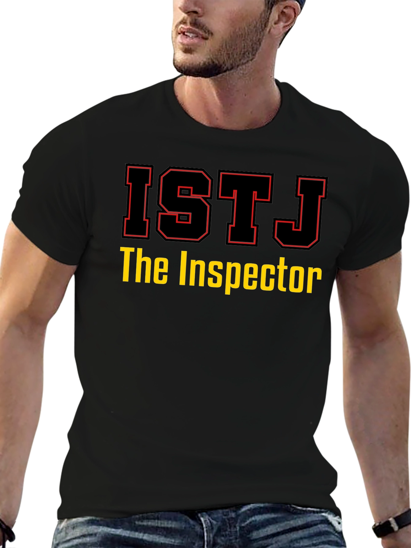 ISTJ The Inspector Black T-Shirt