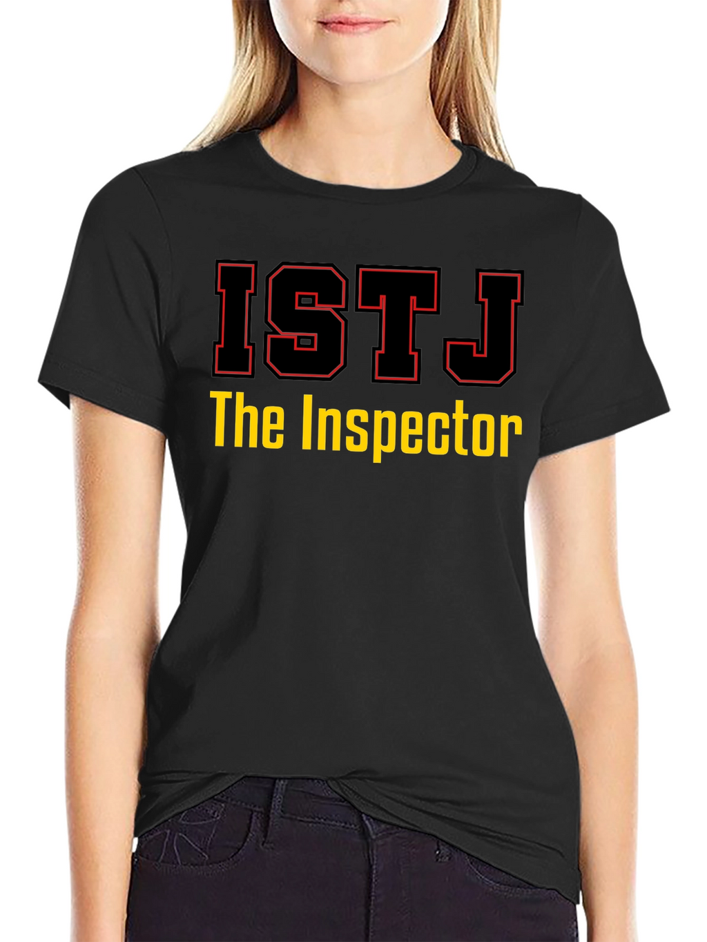 ISTJ The Inspector Black T-Shirt