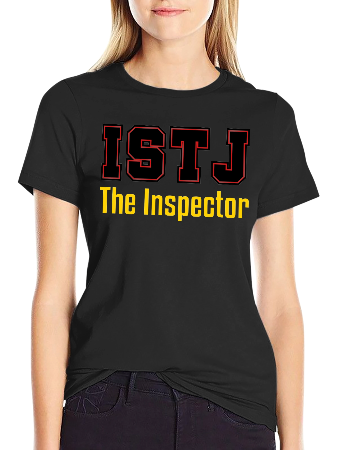 ISTJ The Inspector Black T-Shirt