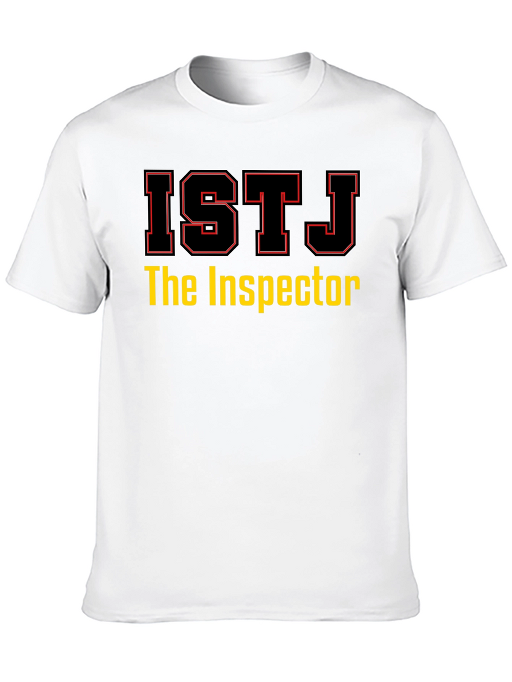 ISTJ The Inspector Black T-Shirt