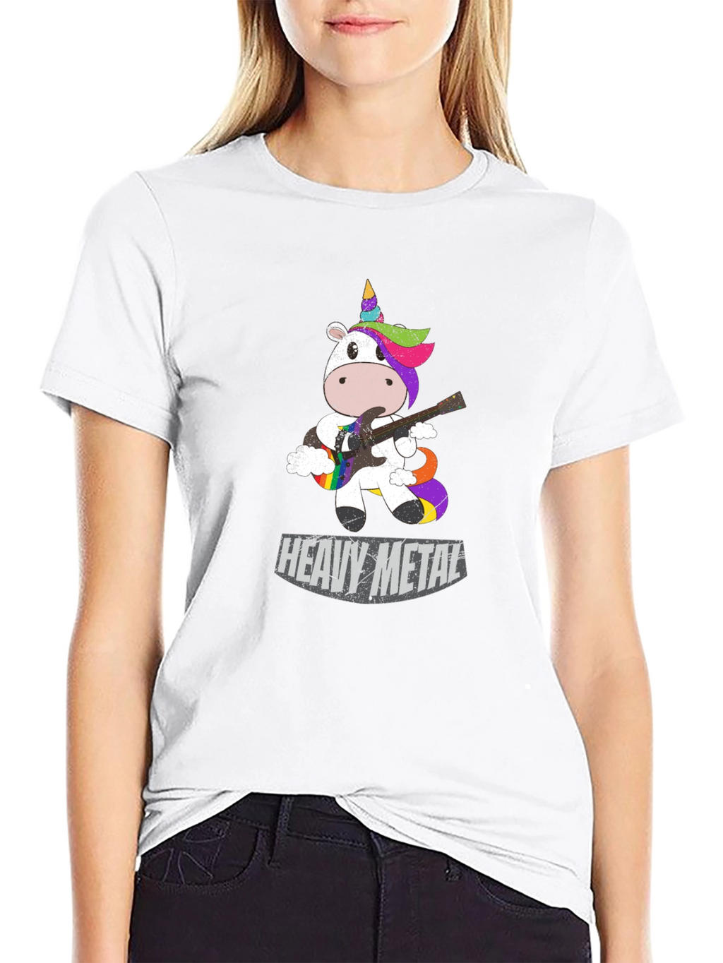 Heavy Metal Unicorn Graphic T-Shirt