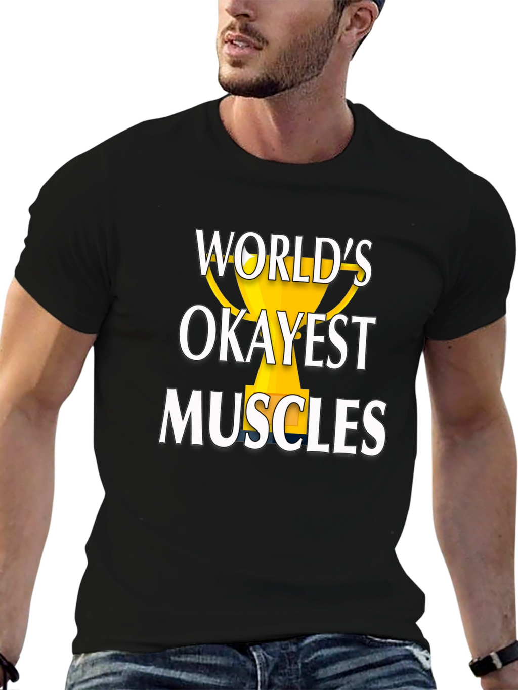 Worlds Okayest Muscles Graphic Tee