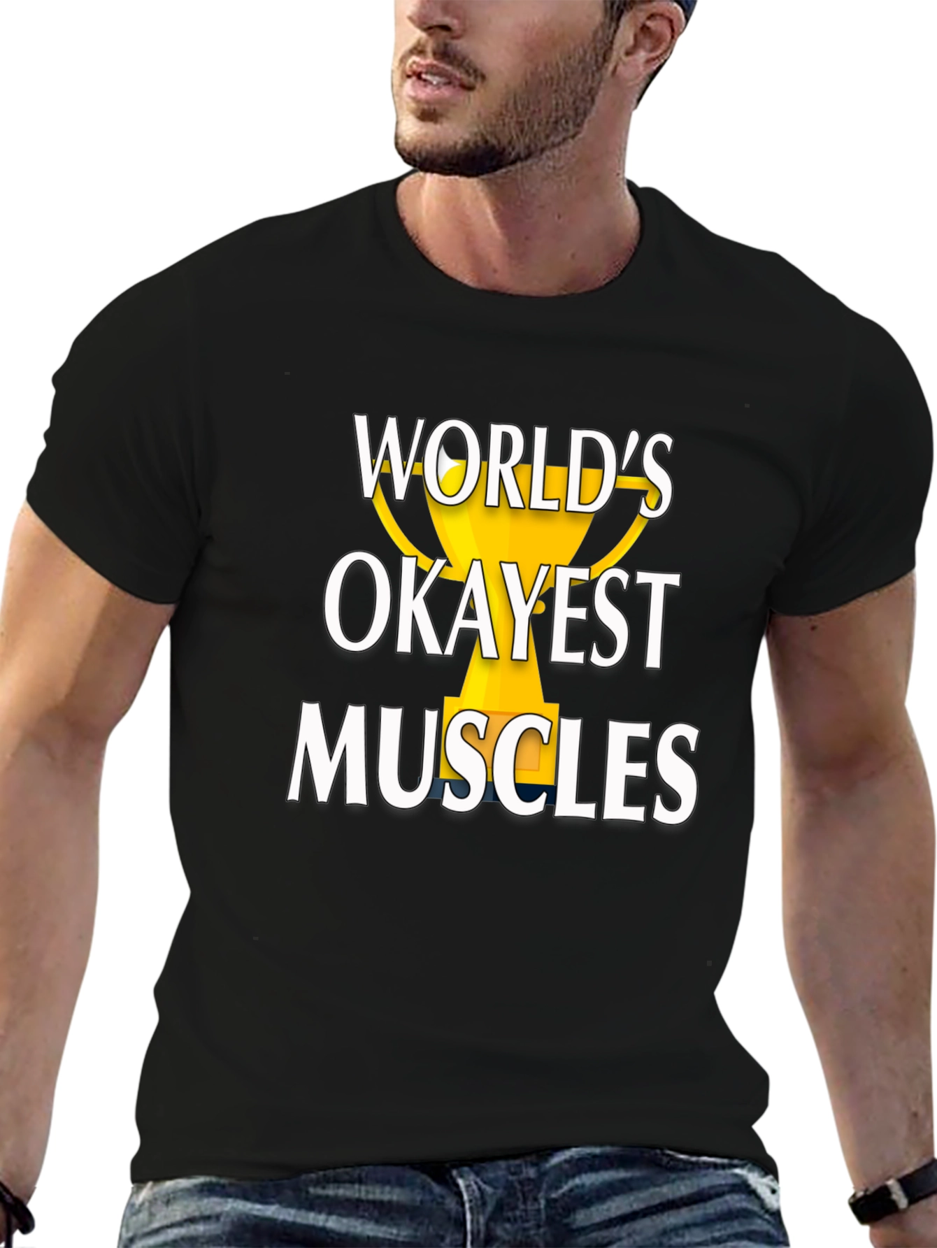 Worlds Okayest Muscles Graphic Tee