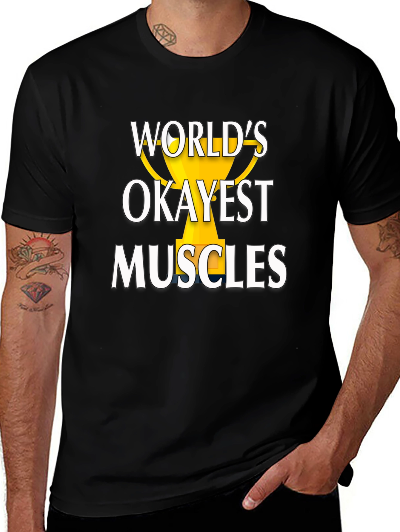 Worlds Okayest Muscles Graphic Tee