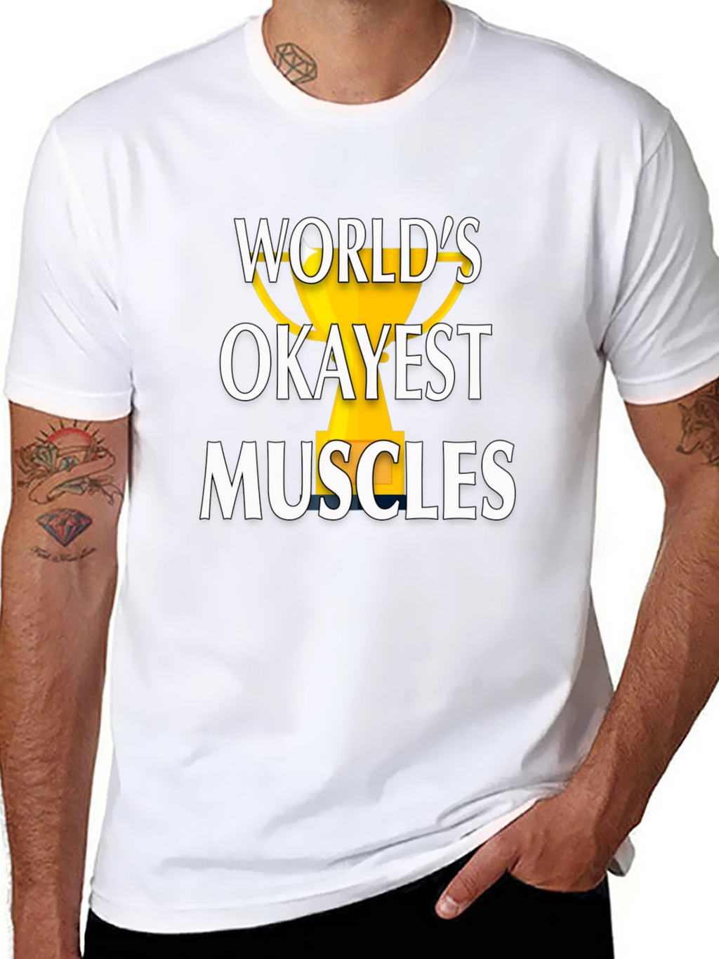 Worlds Okayest Muscles Graphic Tee