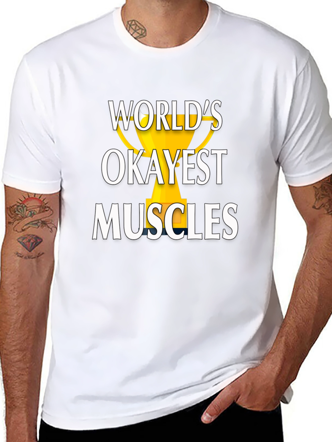 Worlds Okayest Muscles Graphic Tee