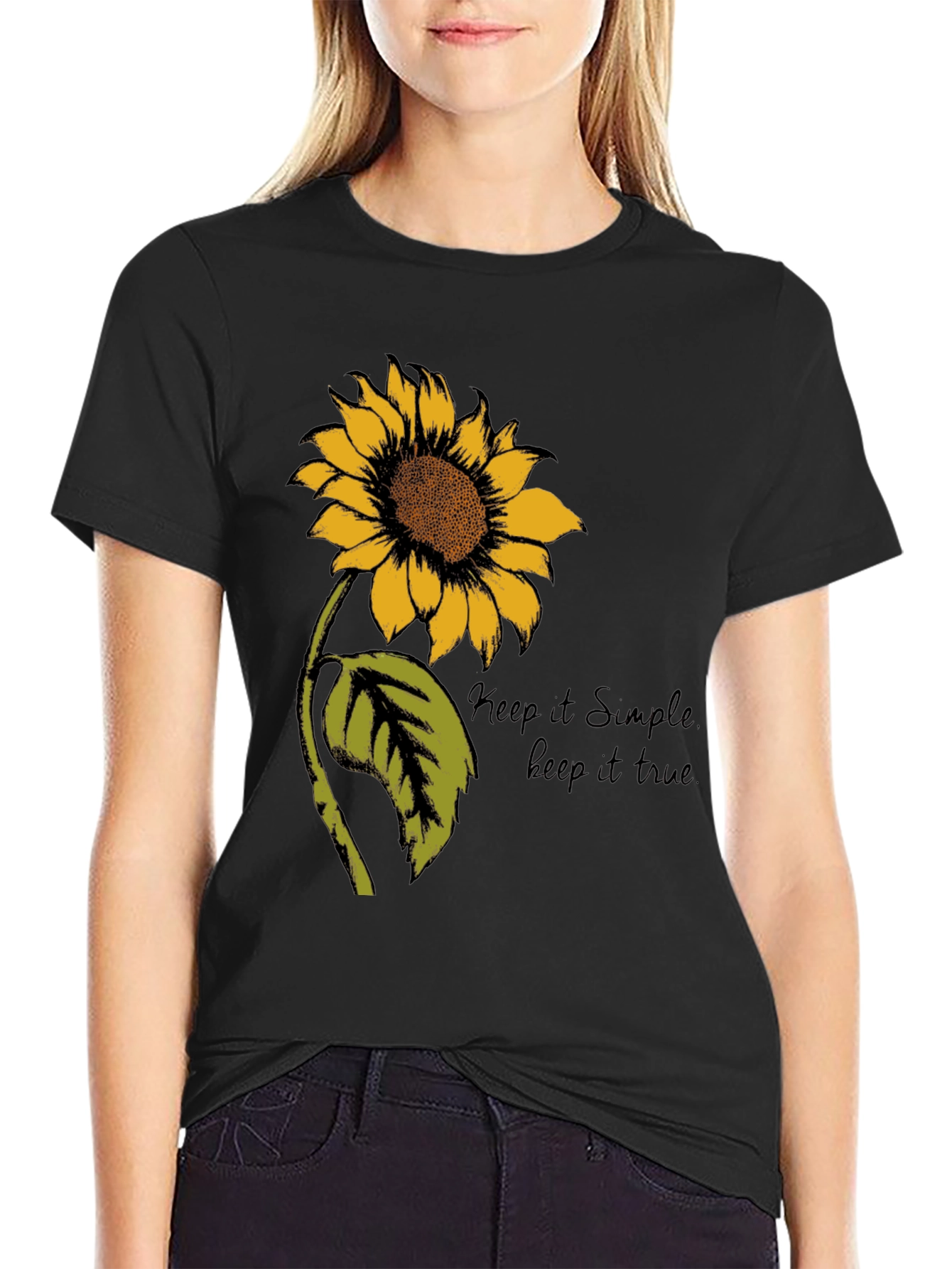 Sunflower Graphic Tee - Keep it Simple Keep it True