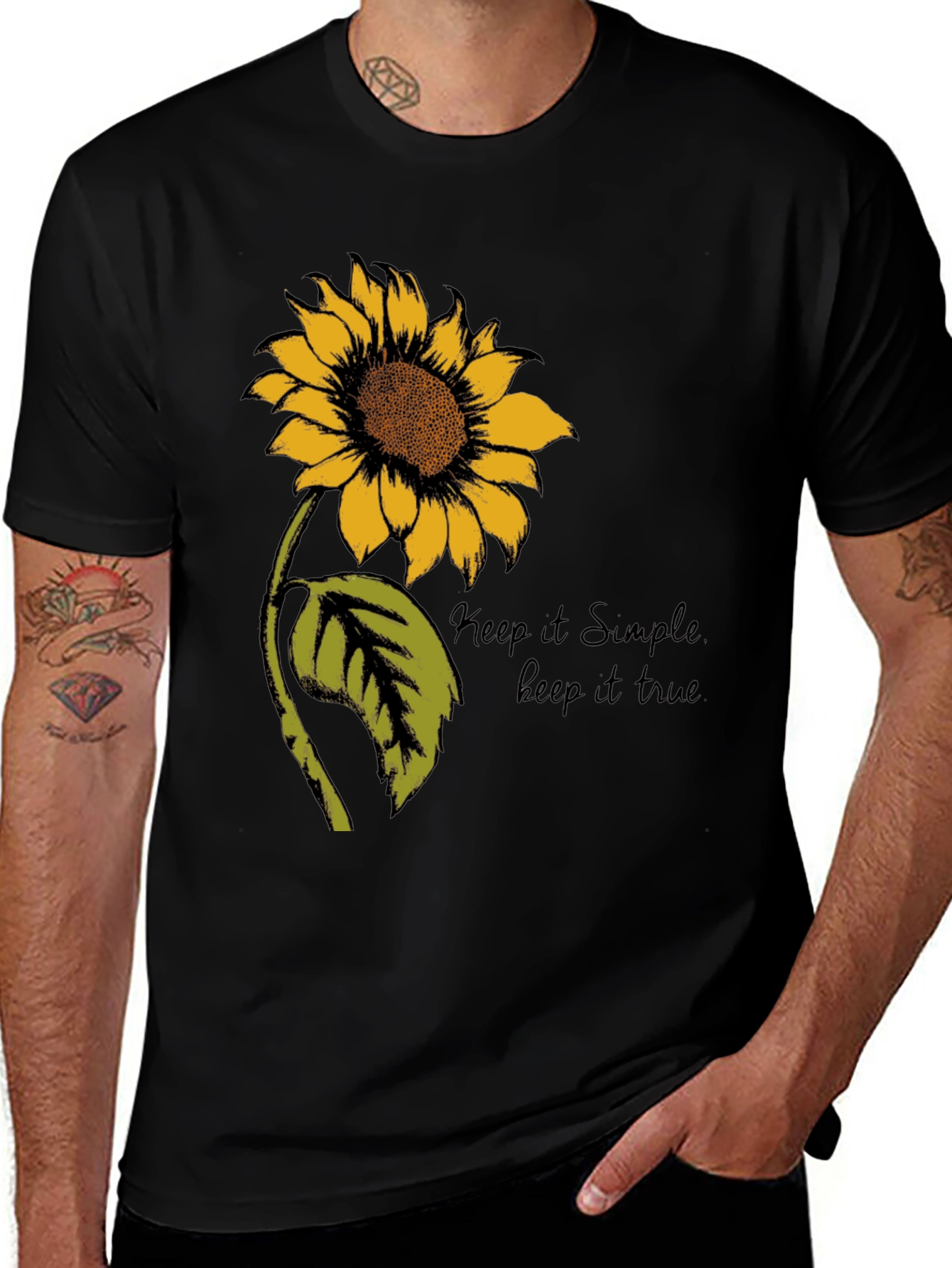 Sunflower Graphic Tee - Keep it Simple Keep it True
