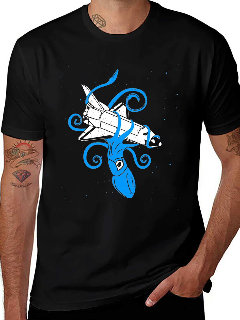 Space Shuttle Squid T-Shirt