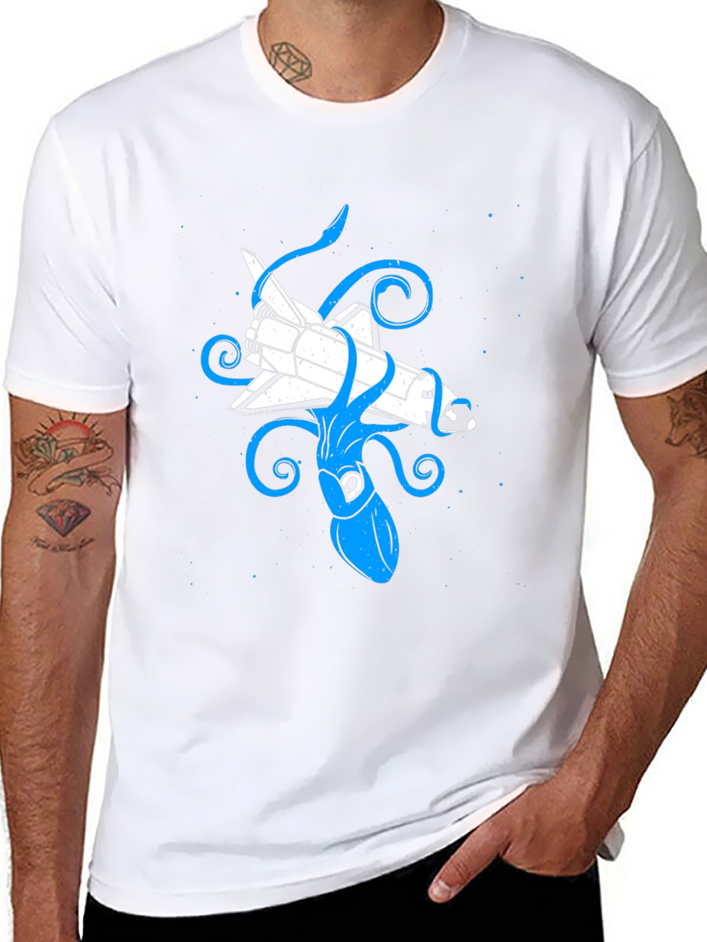 Space Shuttle Squid T-Shirt
