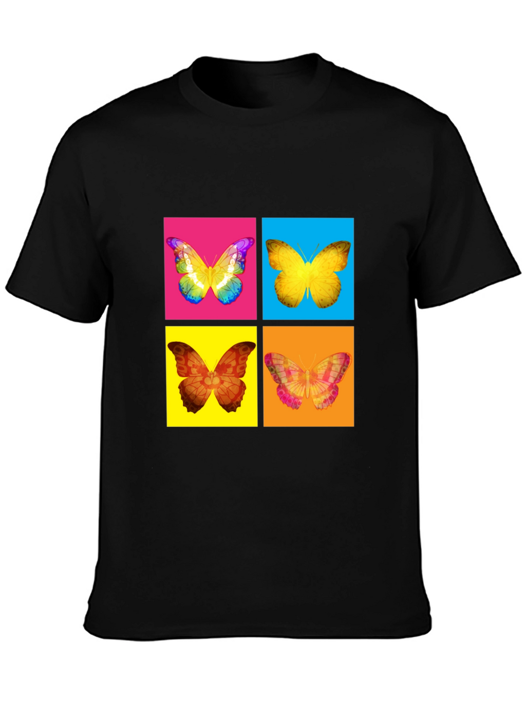 Butterfly Pop Art T-Shirt - Vibrant Graphic Tee