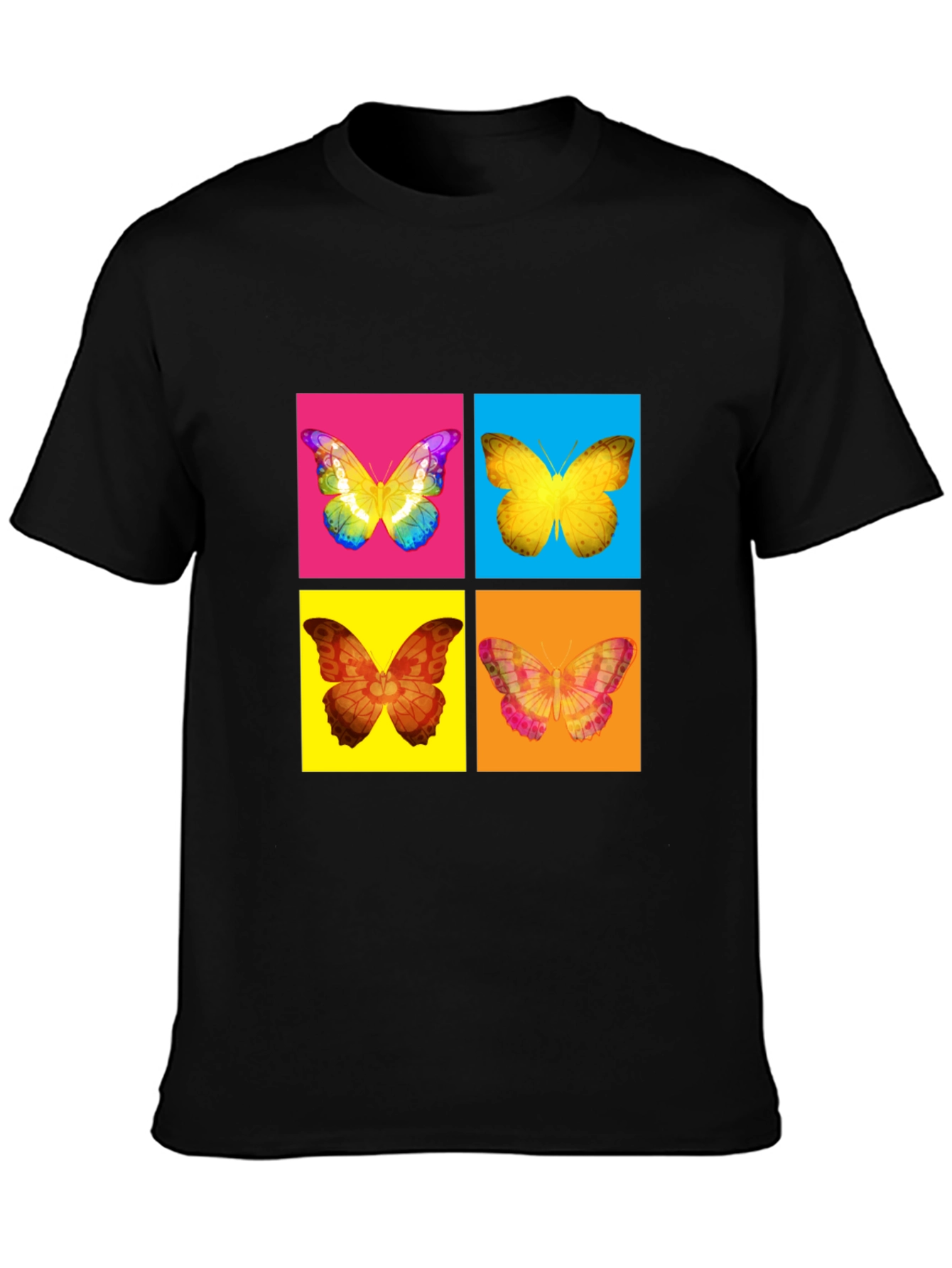 Butterfly Pop Art T-Shirt - Vibrant Graphic Tee