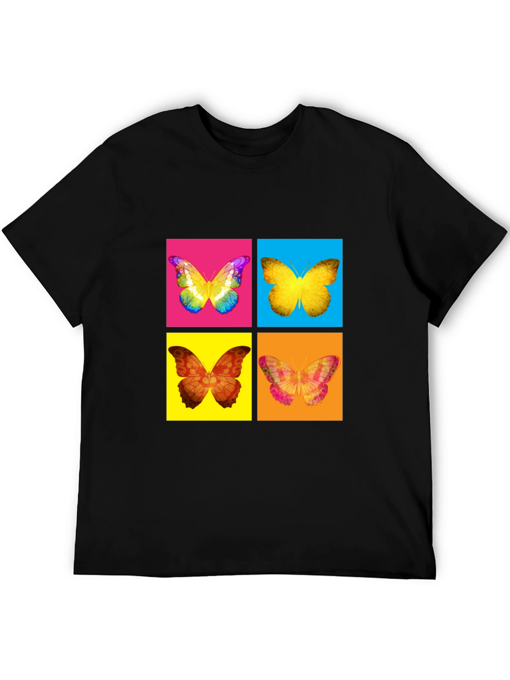 Butterfly Pop Art T-Shirt - Vibrant Graphic Tee