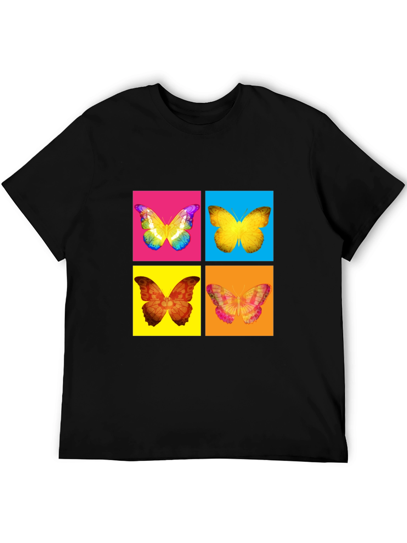 Butterfly Pop Art T-Shirt - Vibrant Graphic Tee