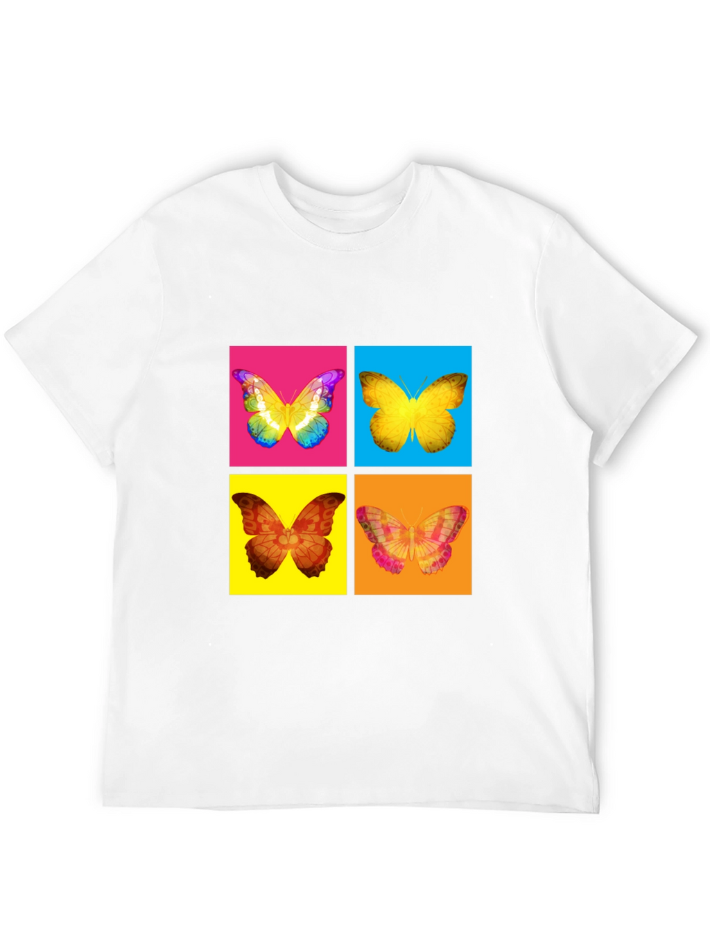 Butterfly Pop Art T-Shirt - Vibrant Graphic Tee