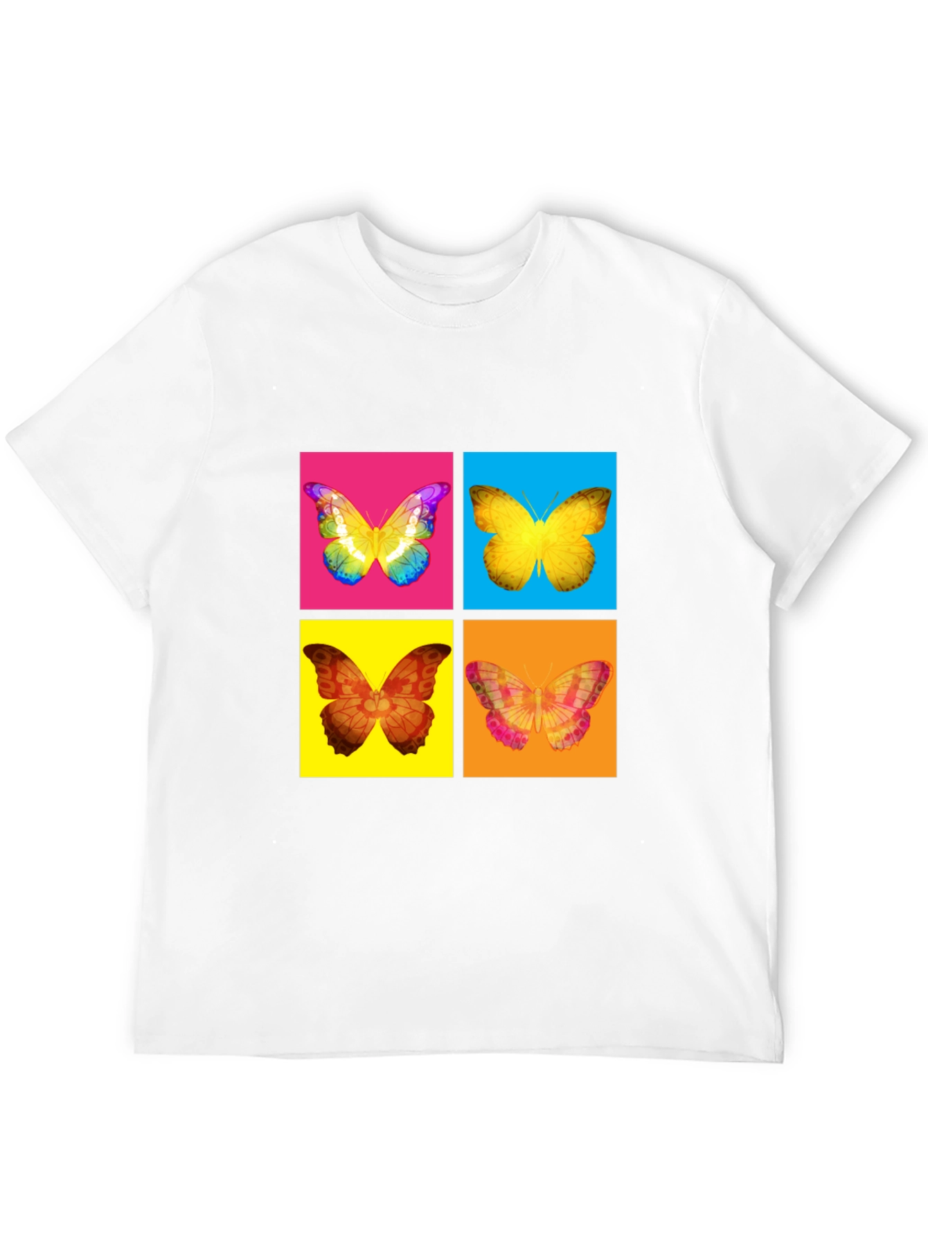 Butterfly Pop Art T-Shirt - Vibrant Graphic Tee