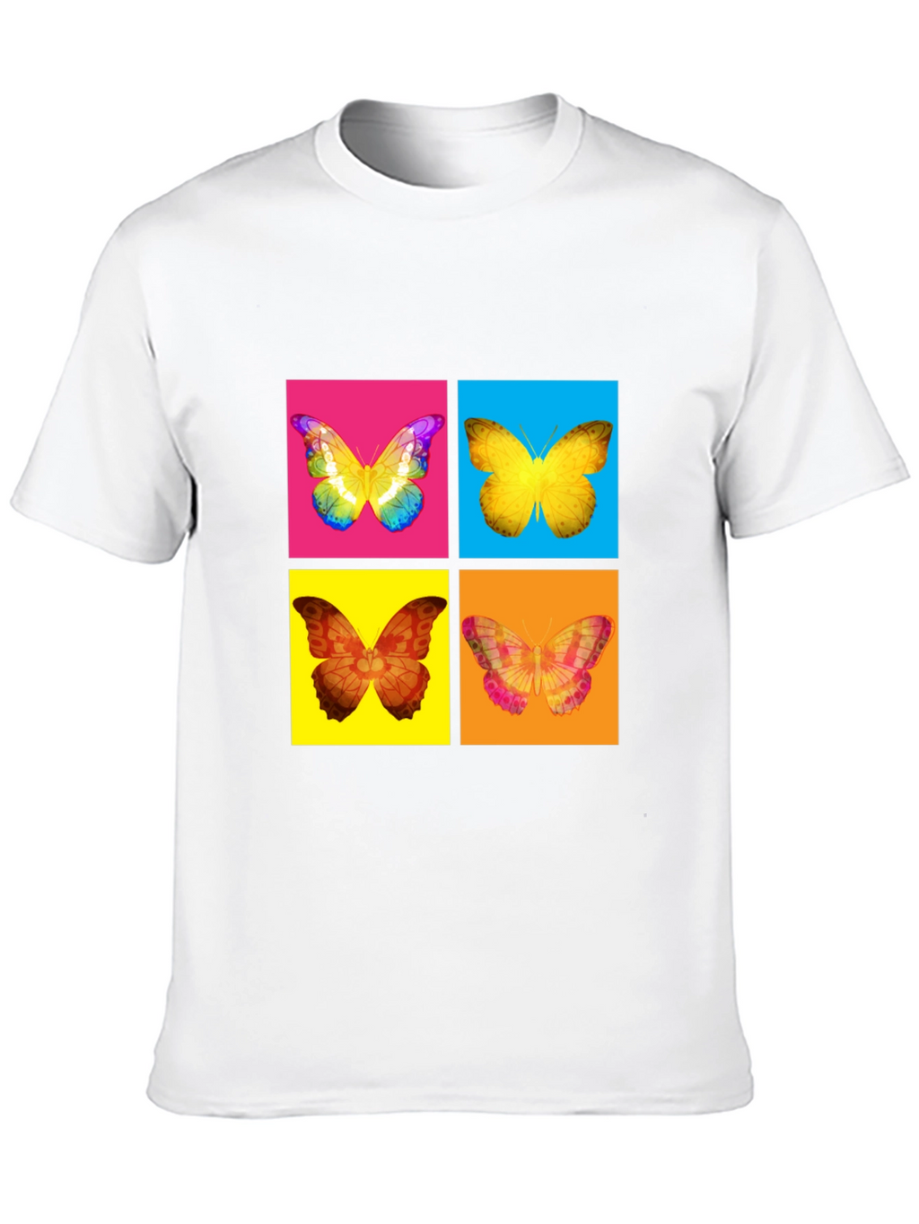Butterfly Pop Art T-Shirt - Vibrant Graphic Tee