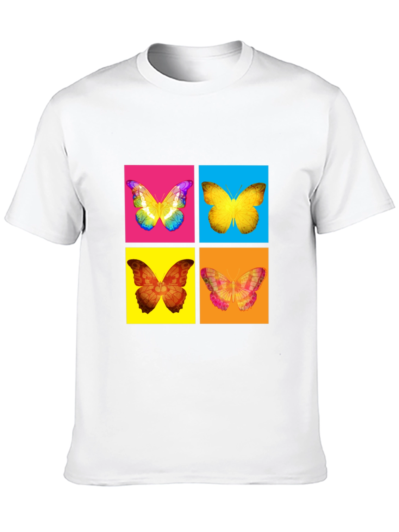 Butterfly Pop Art T-Shirt - Vibrant Graphic Tee