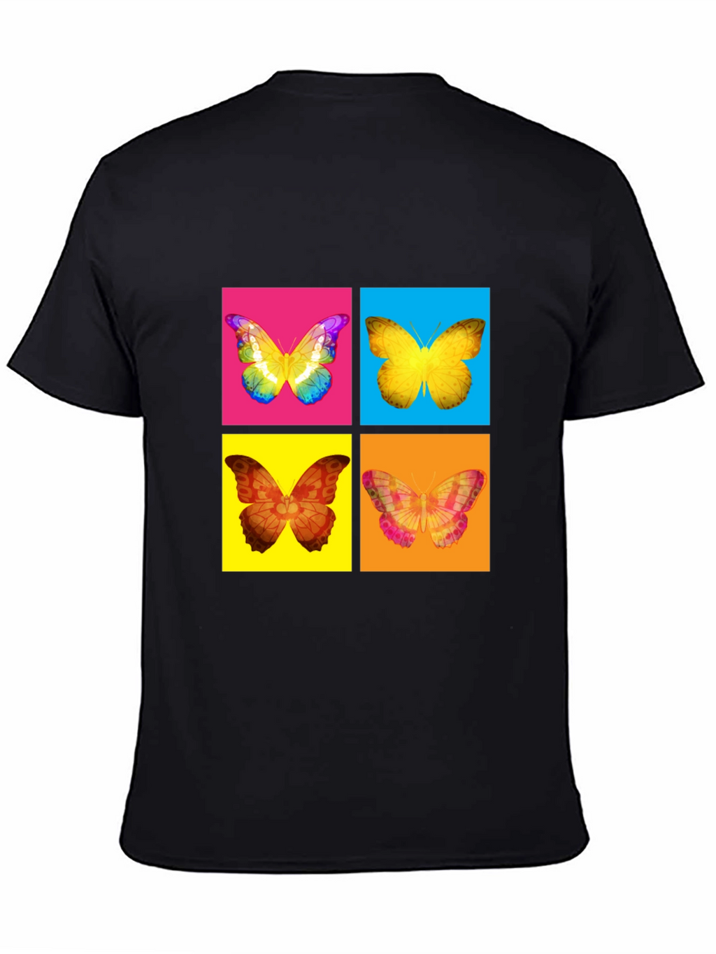 Butterfly Pop Art T-Shirt - Vibrant Graphic Tee