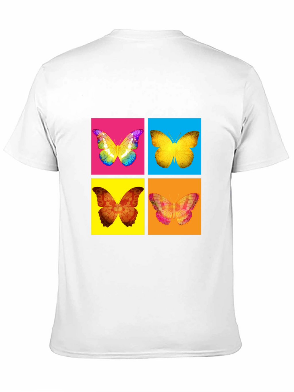 Butterfly Pop Art T-Shirt - Vibrant Graphic Tee