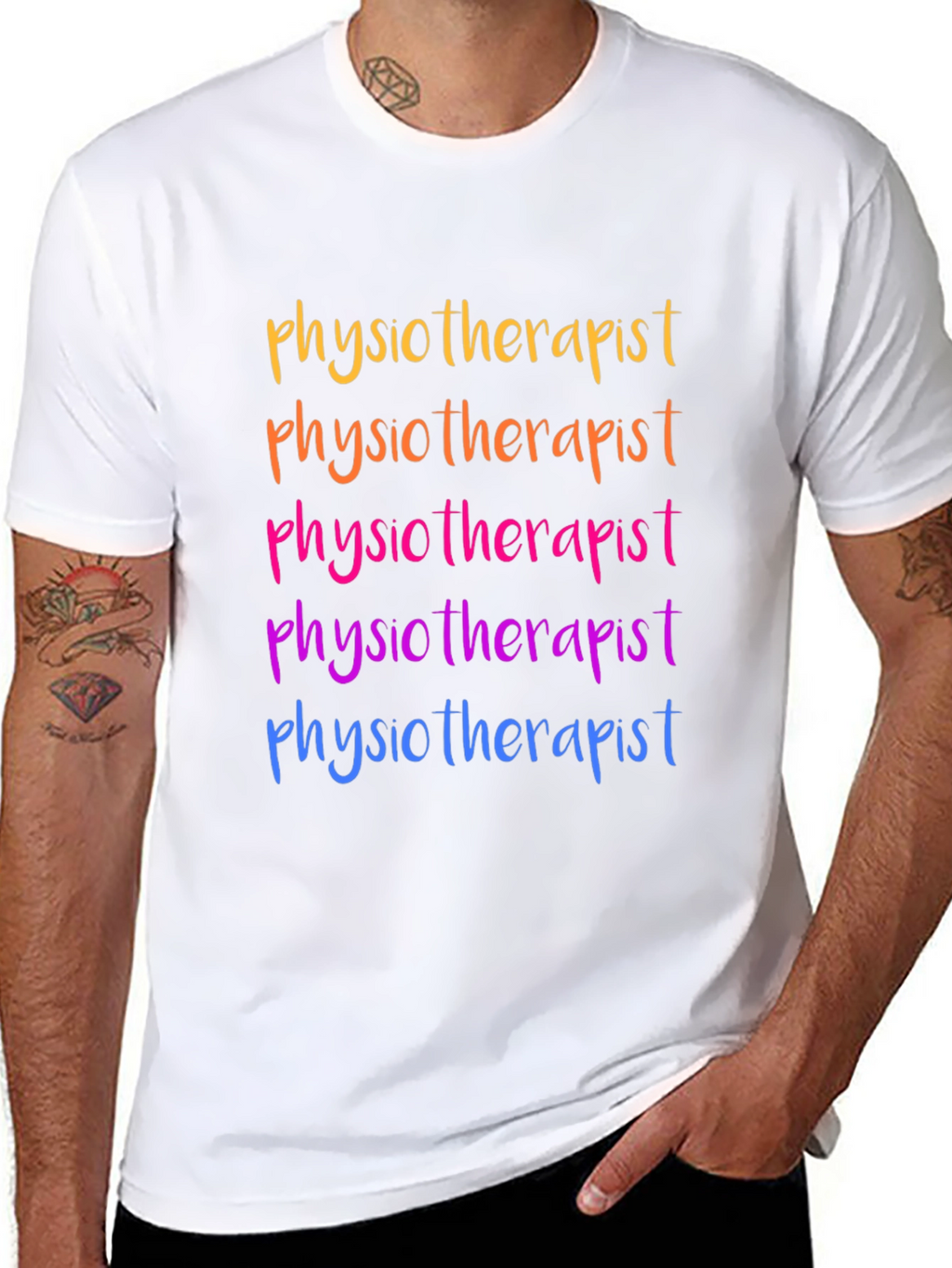 Physiotherapist Rainbow T-Shirt - Gift Idea