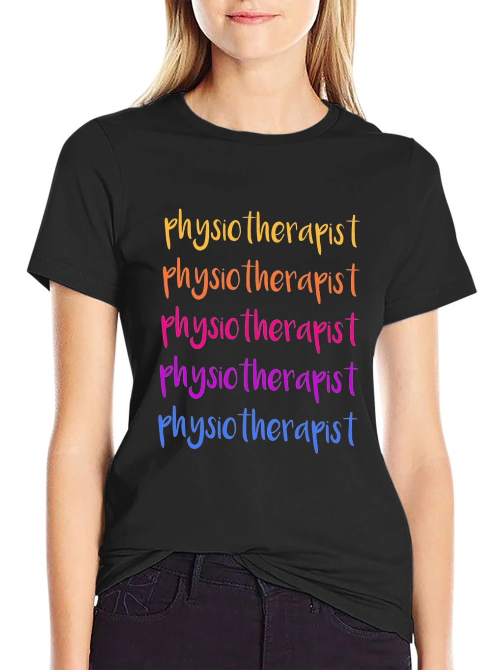 Physiotherapist Rainbow T-Shirt - Gift Idea