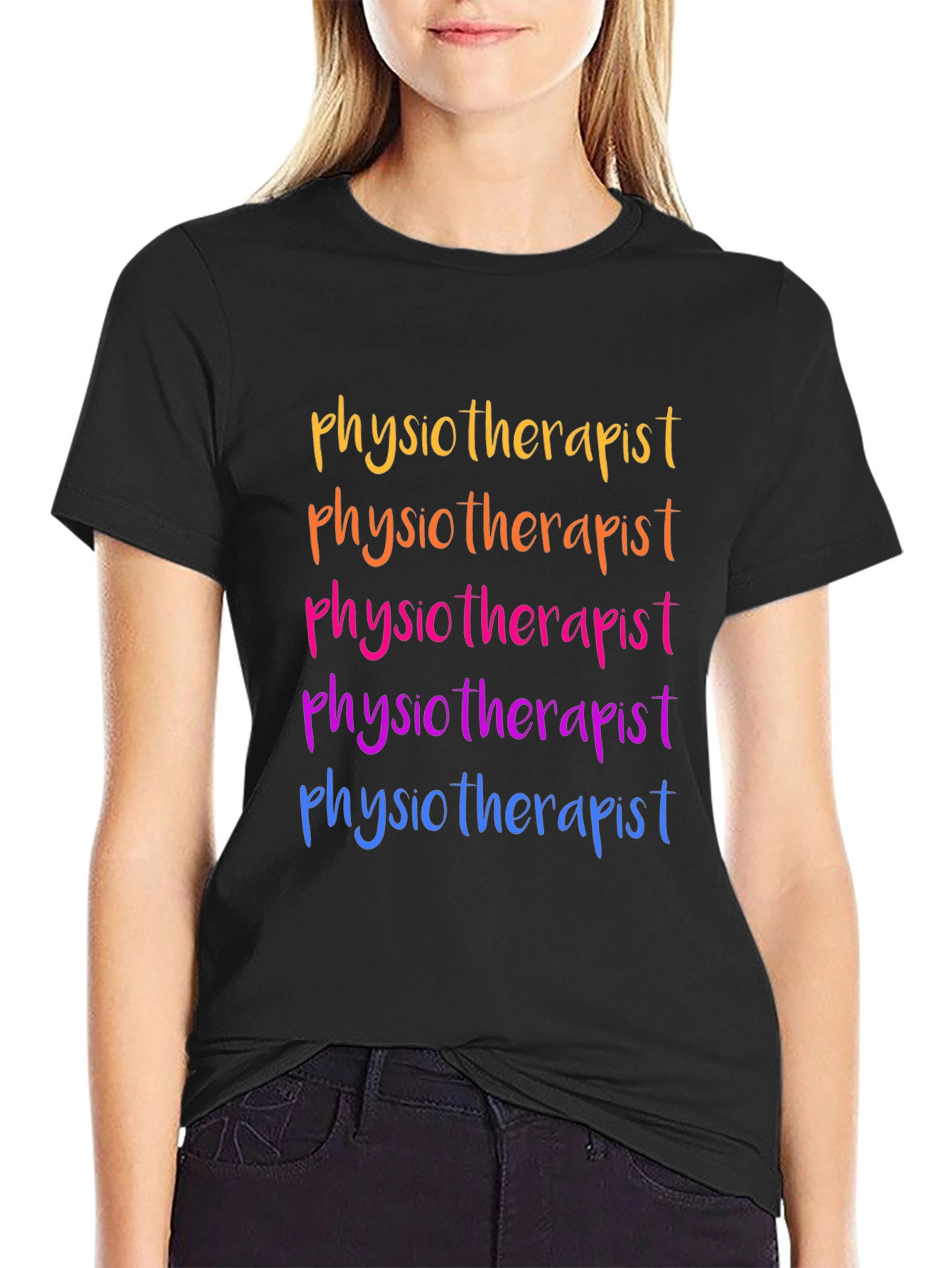 Physiotherapist Rainbow T-Shirt - Gift Idea