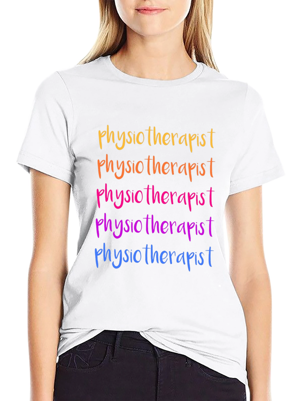 Physiotherapist Rainbow T-Shirt - Gift Idea