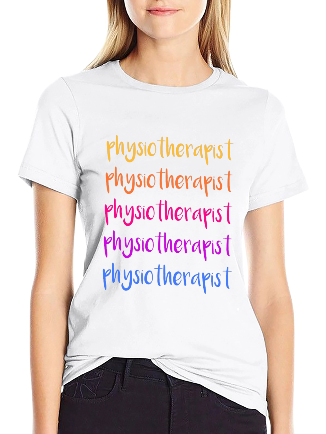 Physiotherapist Rainbow T-Shirt - Gift Idea