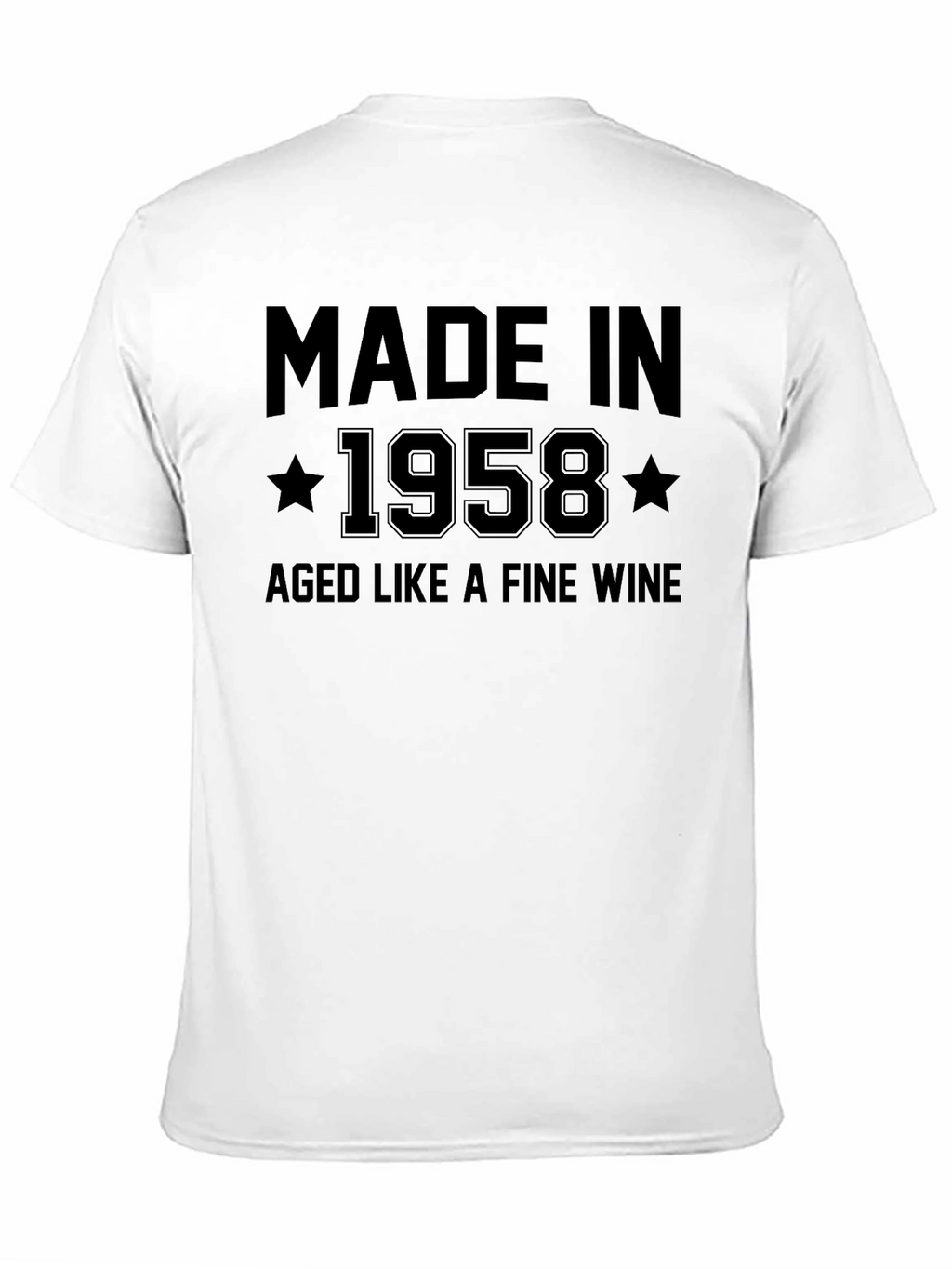 Made in 1958 Aged Like Fine Wine Graphic T-Shirt