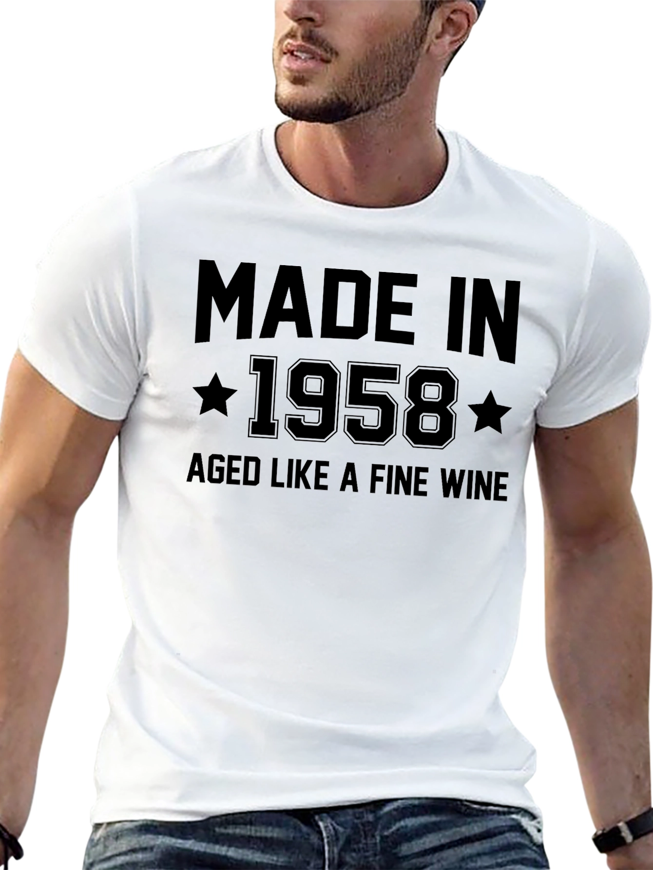 Made in 1958 Aged Like Fine Wine Graphic T-Shirt