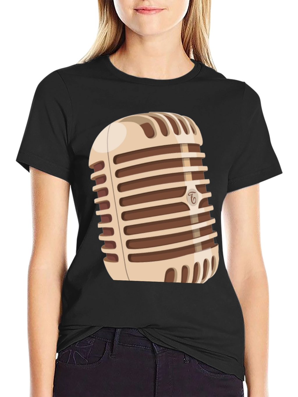 Retro Microphone Graphic Tee