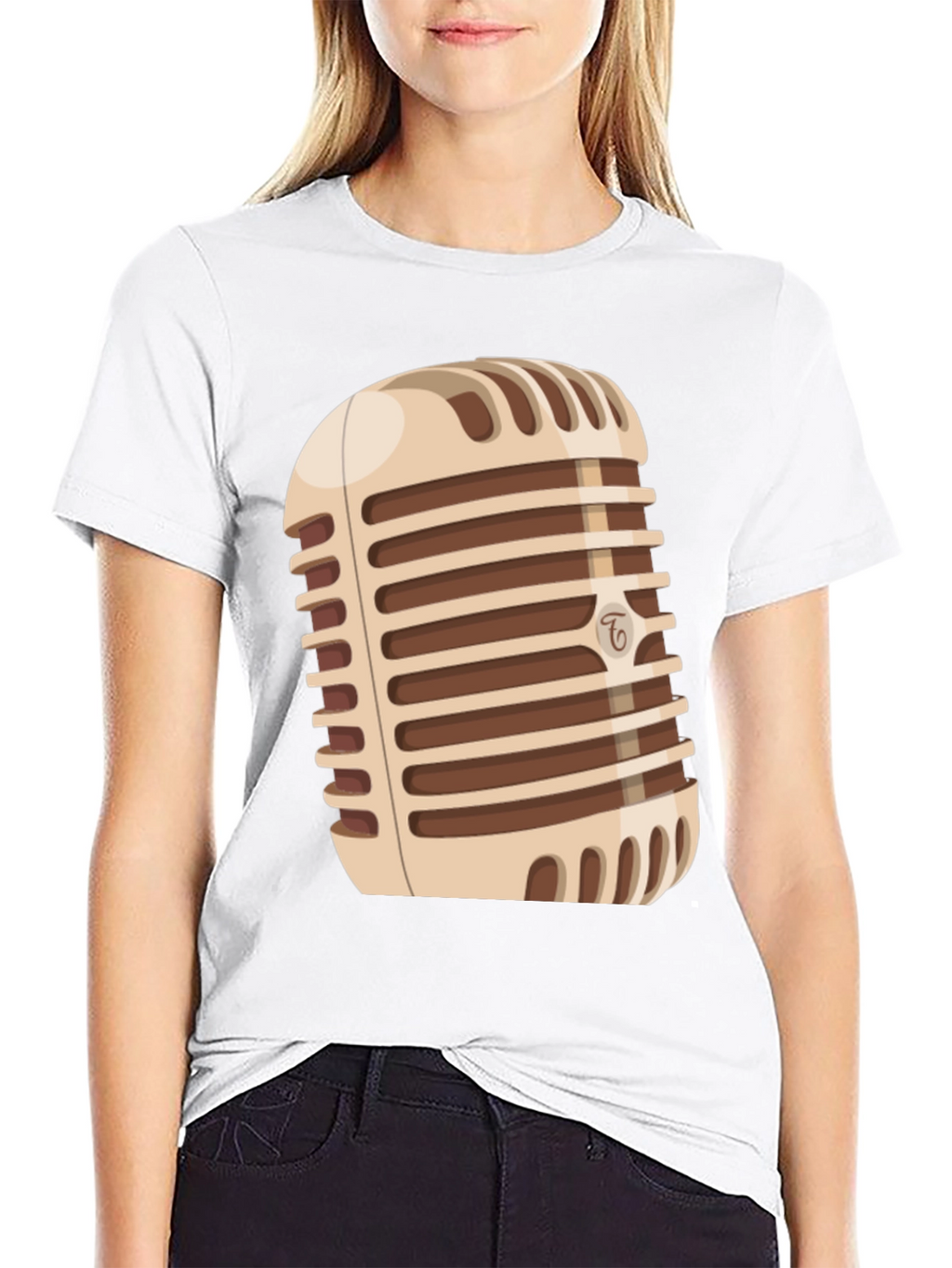 Retro Microphone Graphic Tee