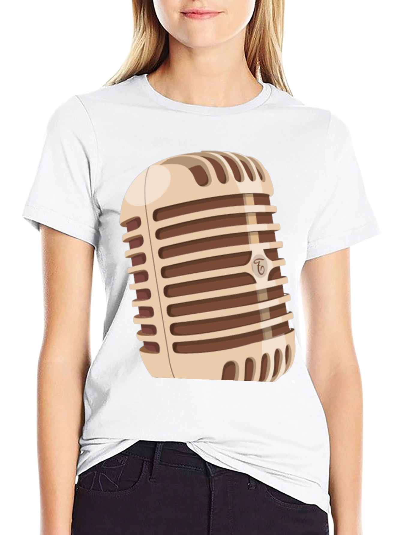Retro Microphone Graphic Tee