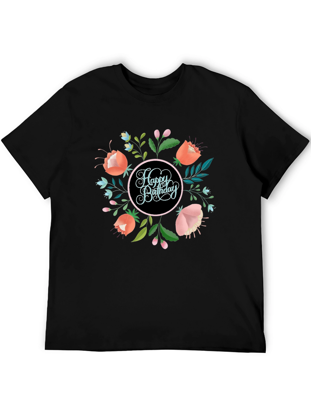 Happy Birthday Floral Graphic Tee