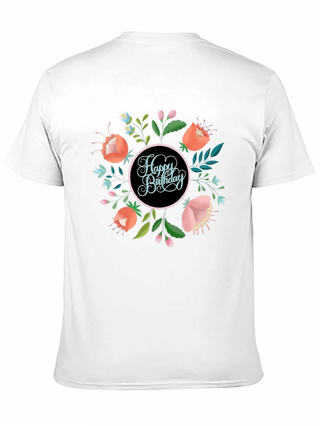 Happy Birthday Floral Graphic Tee