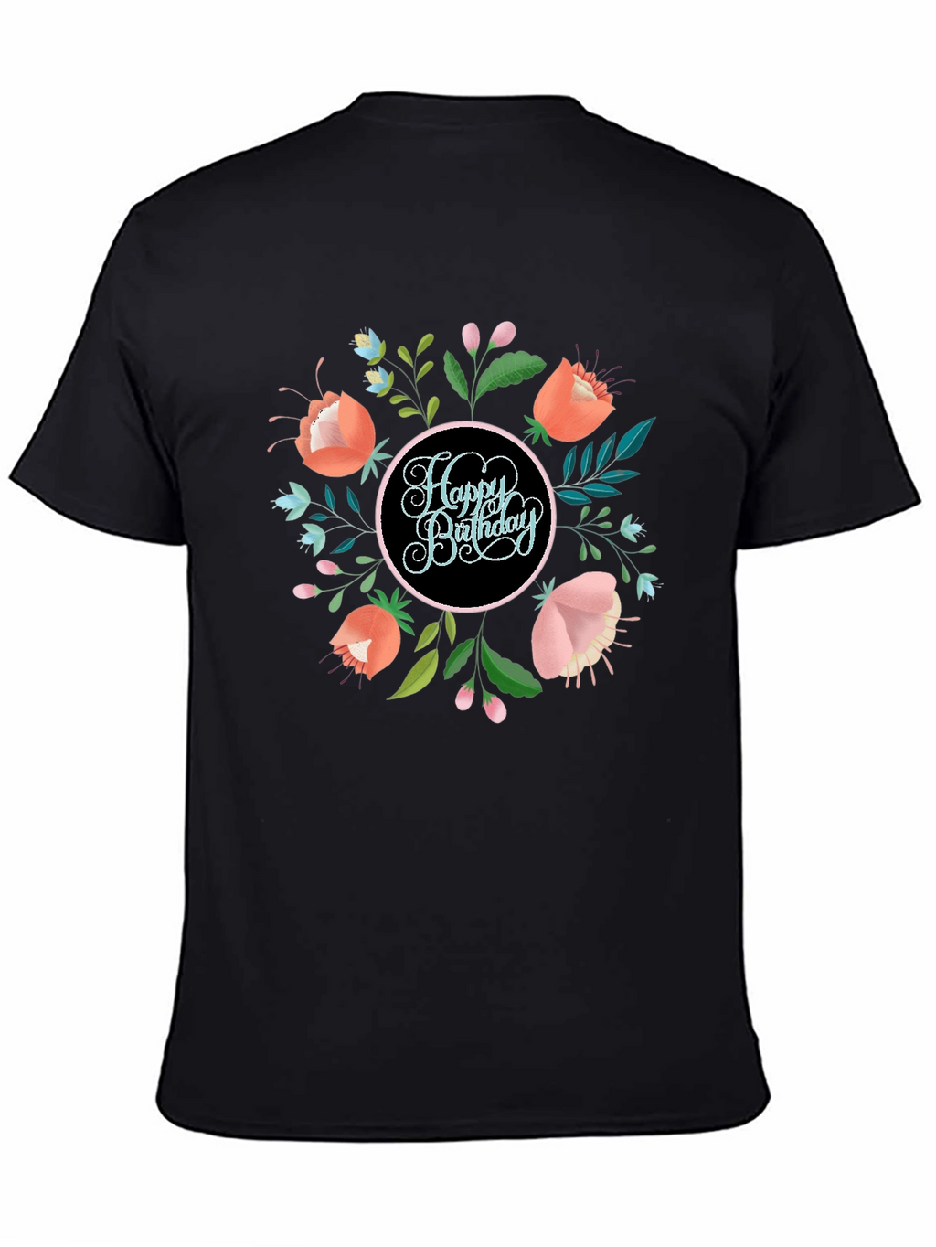 Happy Birthday Floral Graphic Tee
